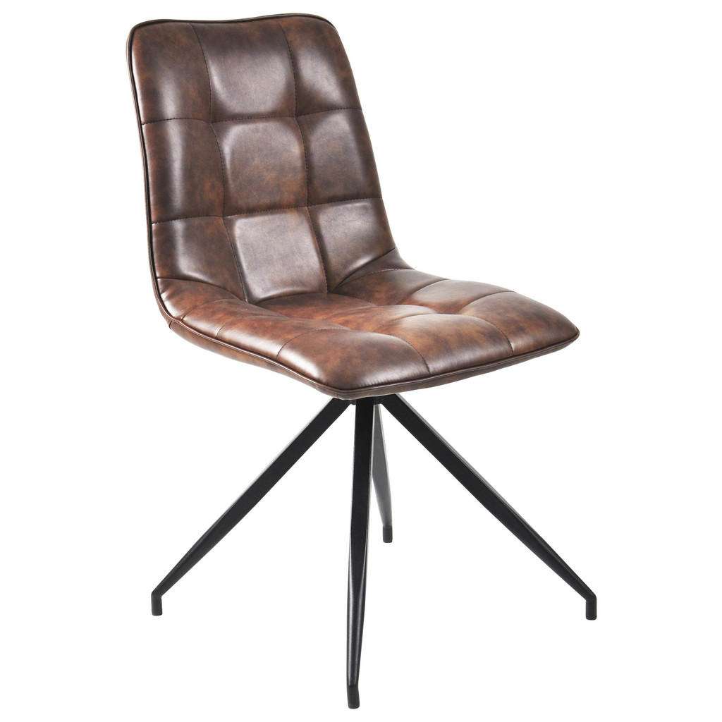 Landscape STUHL Lederlook Schwarz