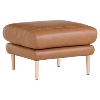 Voleo HOCKER Echtleder Braun