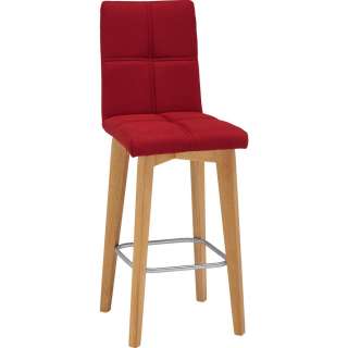 Celina Home TRESENSTUHL Webstoff Eiche massiv Rot, Braun