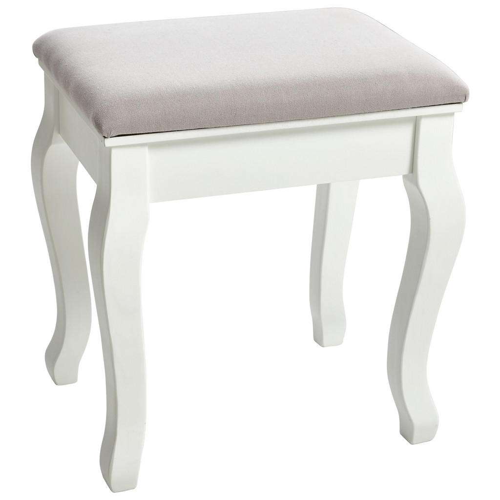 Landscape HOCKER Webstoff Kiefer massiv Weiß