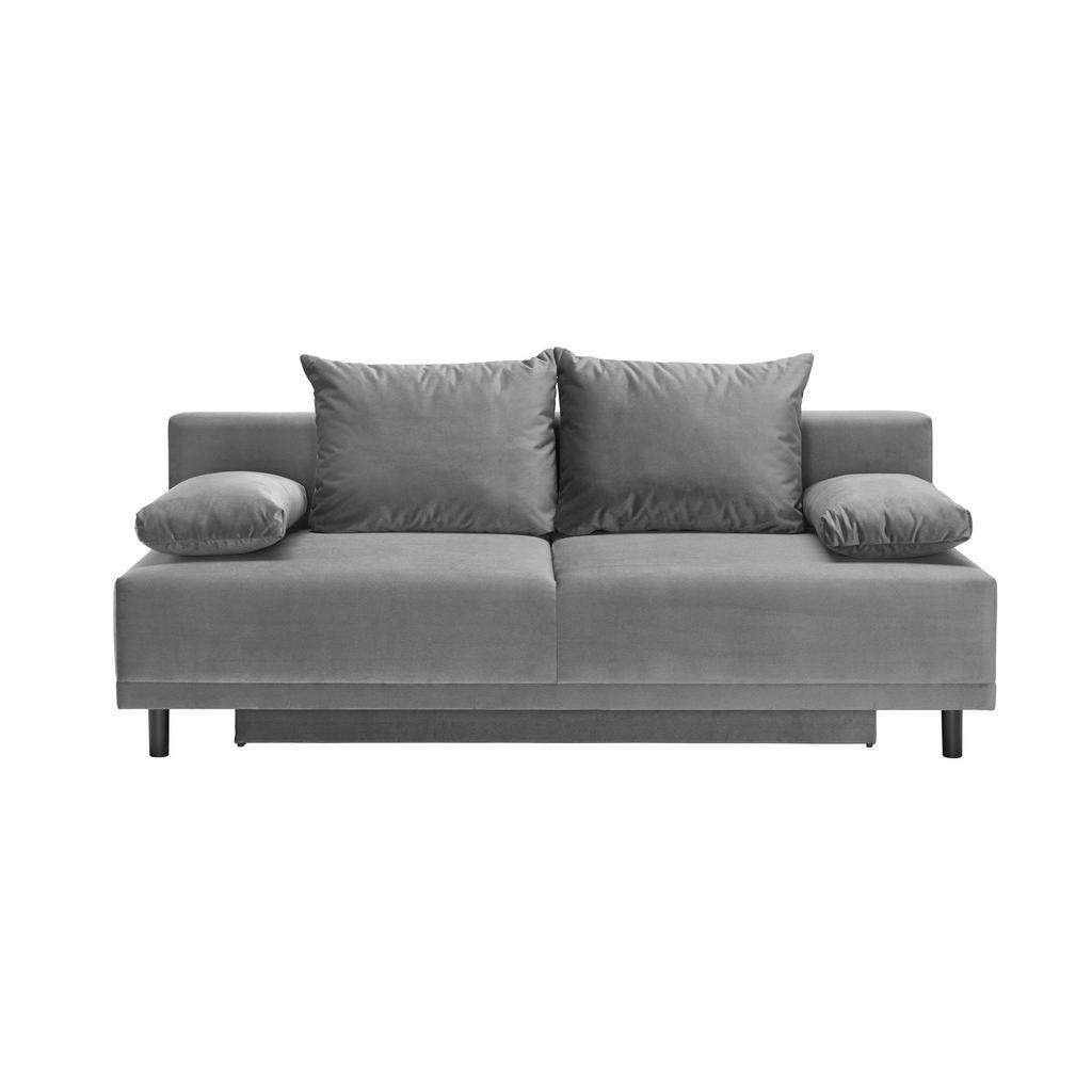 Ti`me SCHLAFSOFA Mikrofaser Grau
