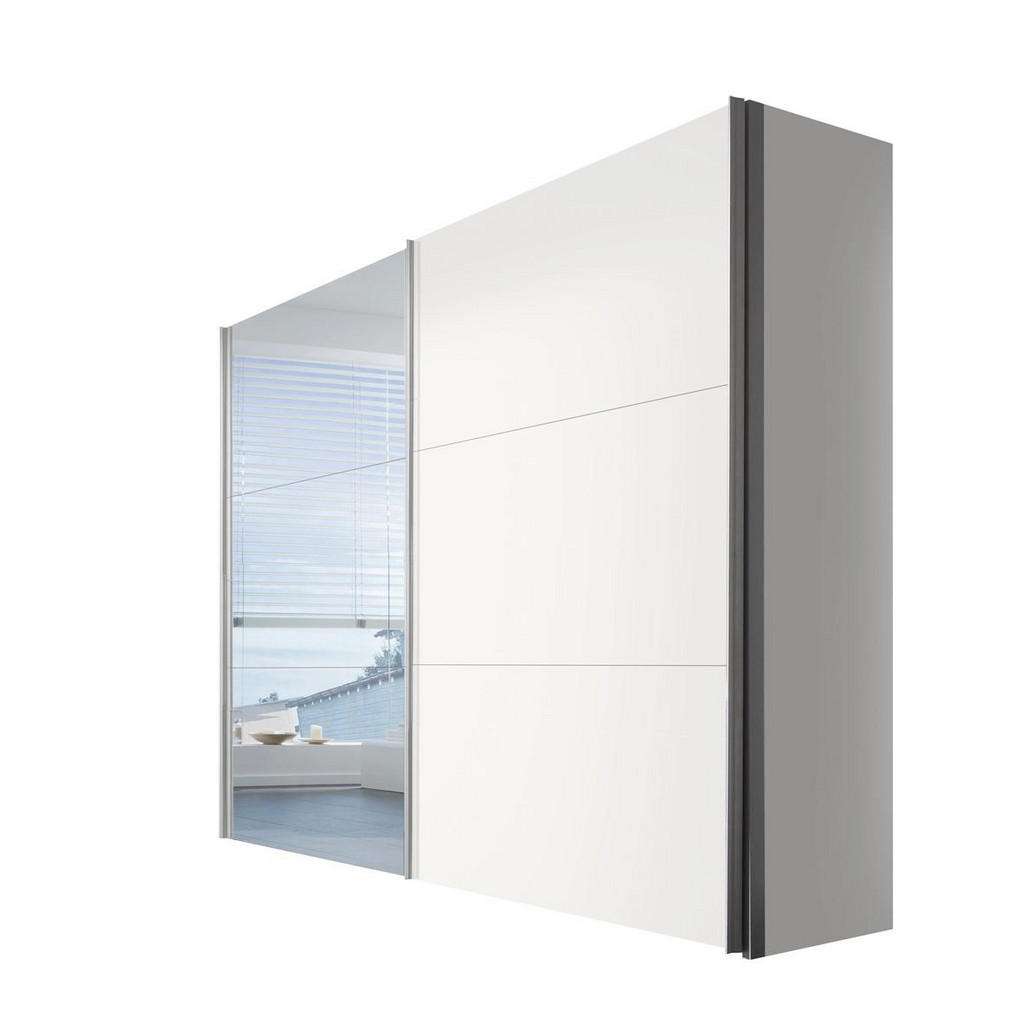 Hom`in SCHWEBETÜRENSCHRANK 2-türig Weiß