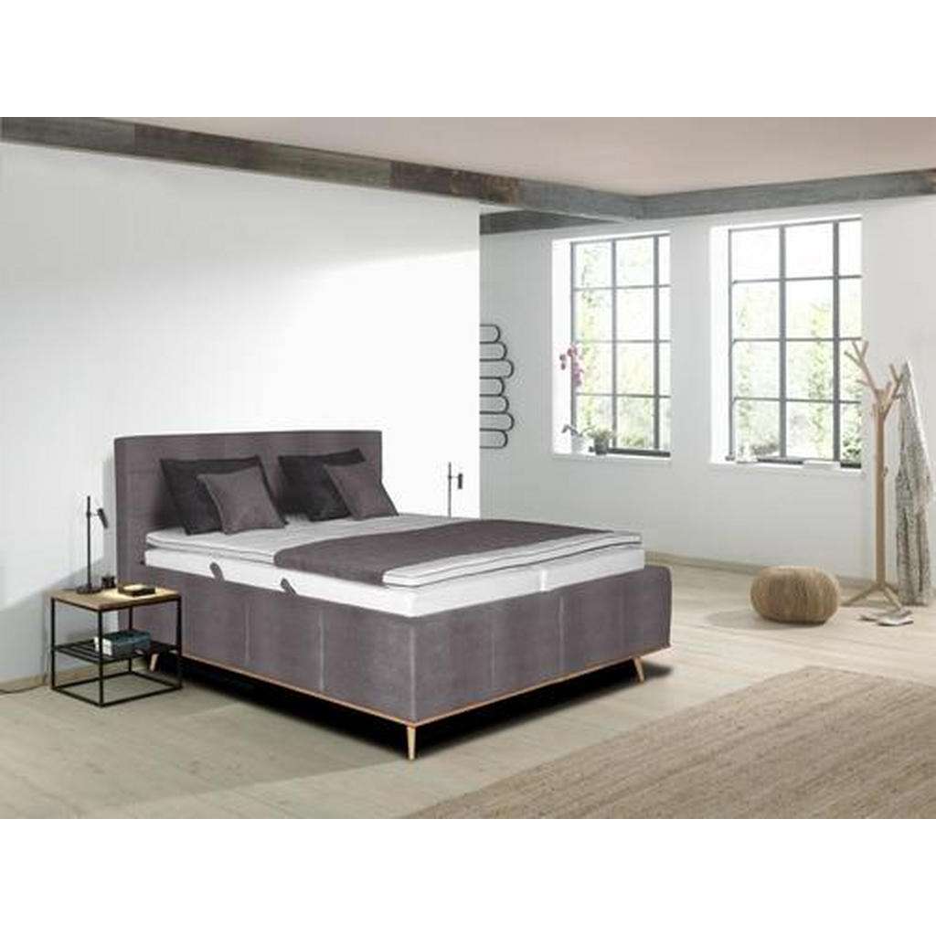 Carryhome POLSTERBETT Mikrofaser 180/200 cm, Braun