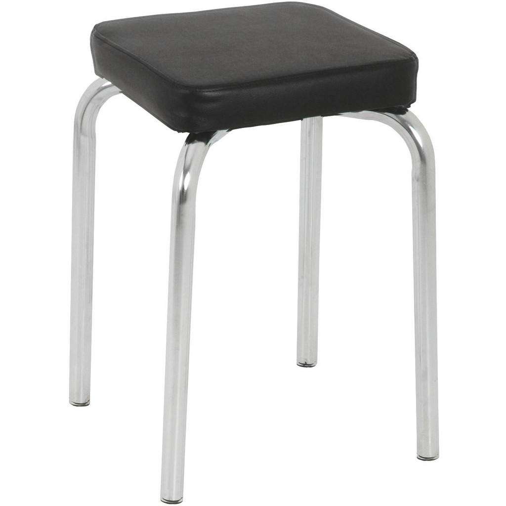 Carryhome STAPELHOCKER Schwarz, Silber