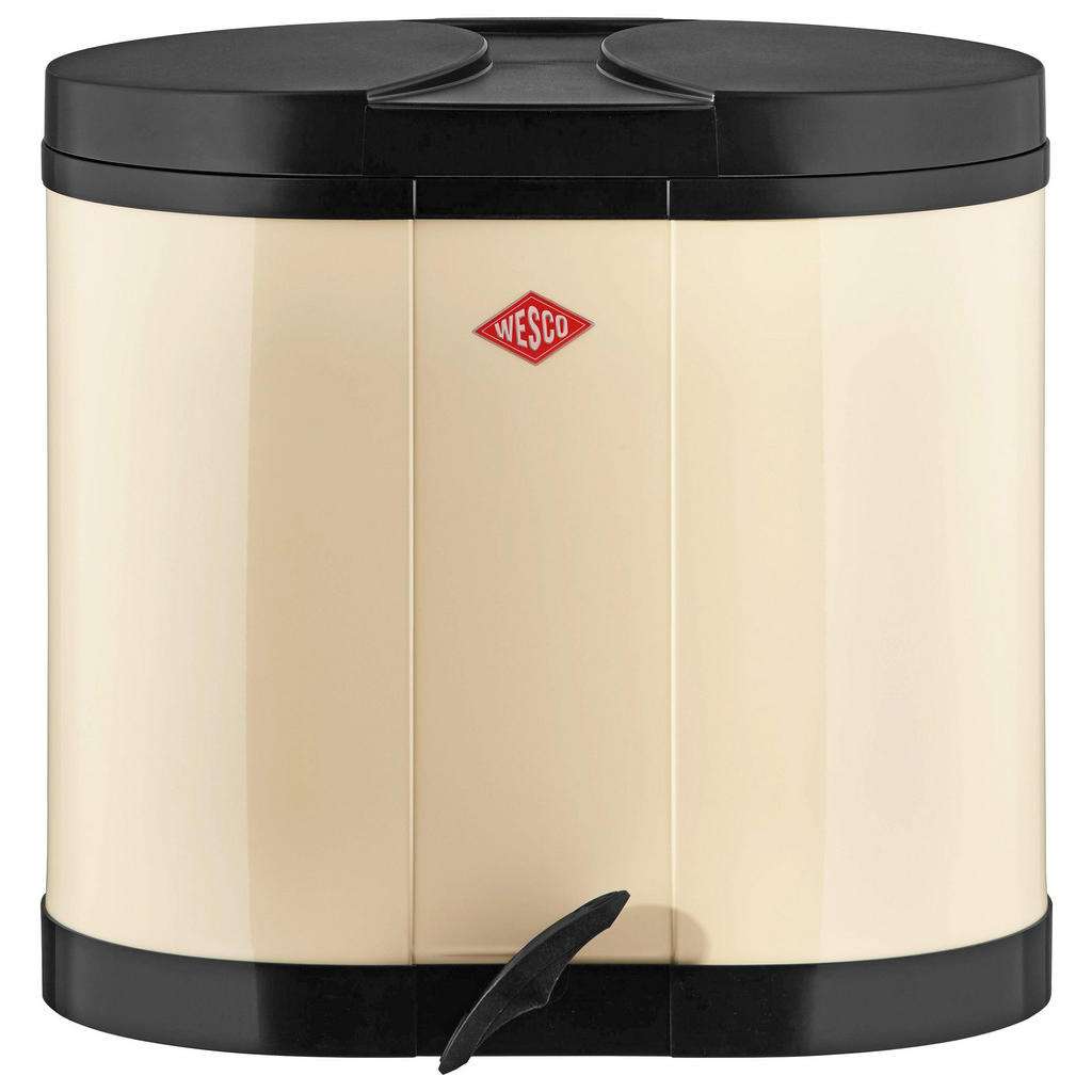 Wesco ABFALLSAMMLER 2X15 L, Weiß