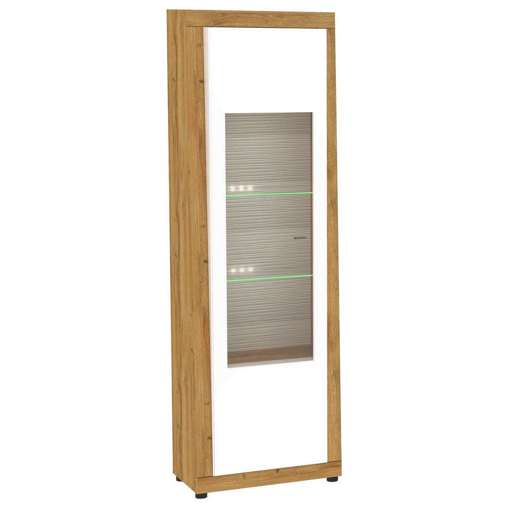 Xora VITRINE Weiß, Braun