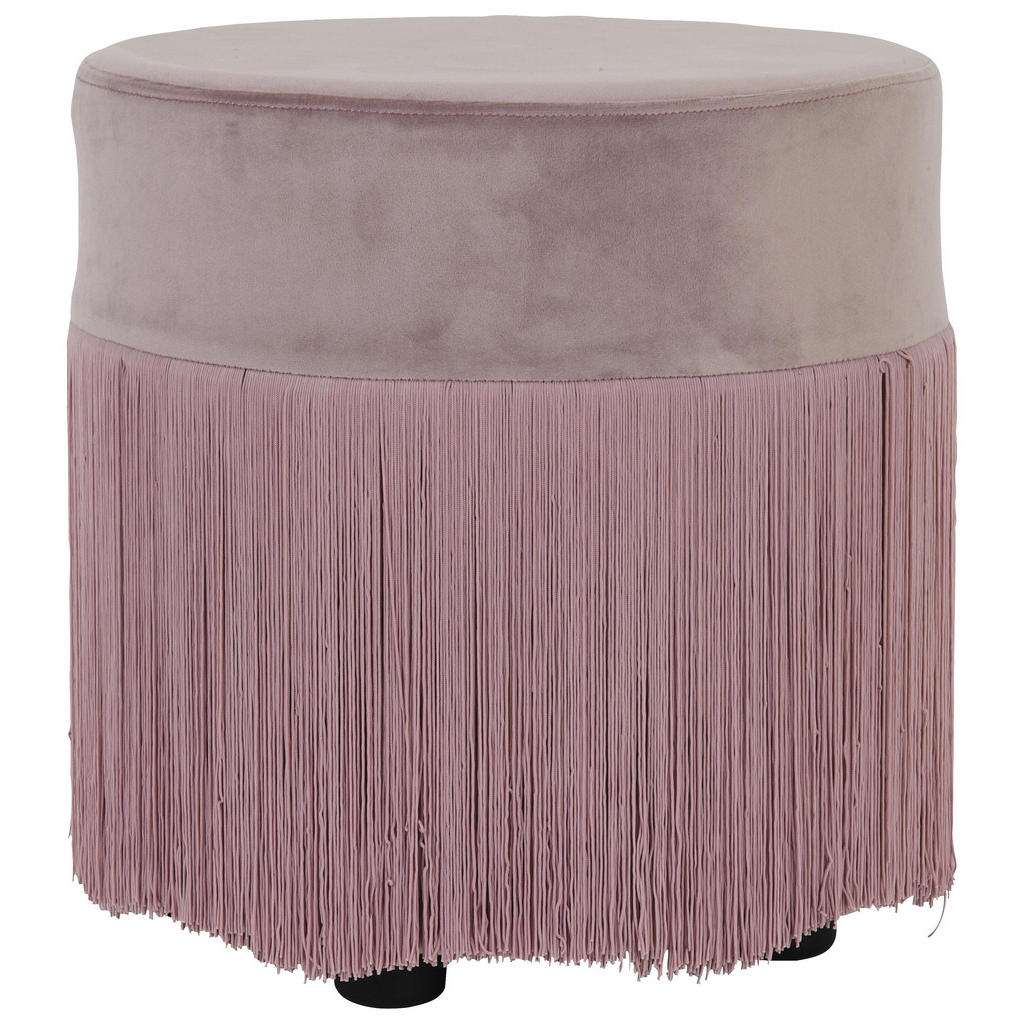 XXXL HOCKER Velours Rosa
