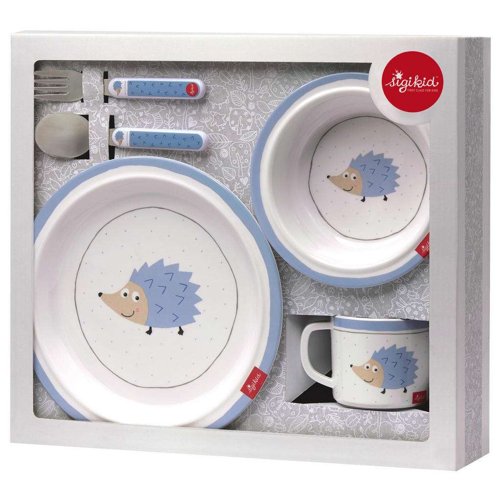 Sigikid KINDERGESCHIRRSET, Weiß, Pastellblau
