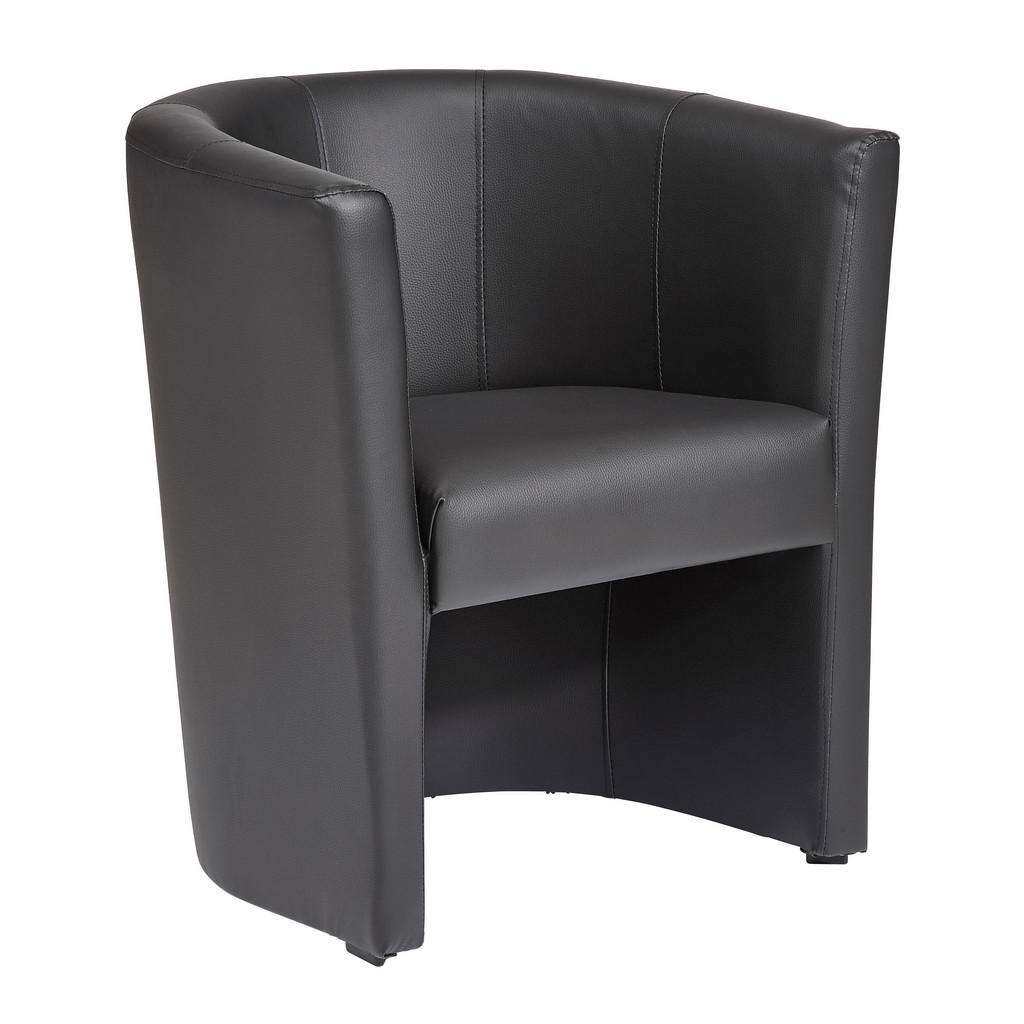 Carryhome SESSEL Lederlook Schwarz