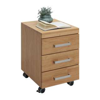 Linea Natura ROLLCONTAINER Eiche teilmassiv Braun