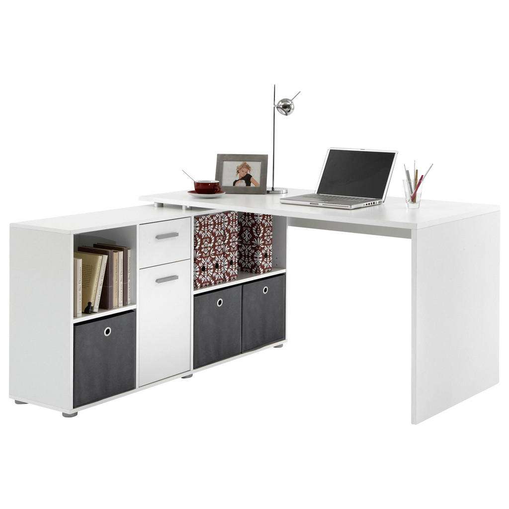 Carryhome ECKSCHREIBTISCH Weiß