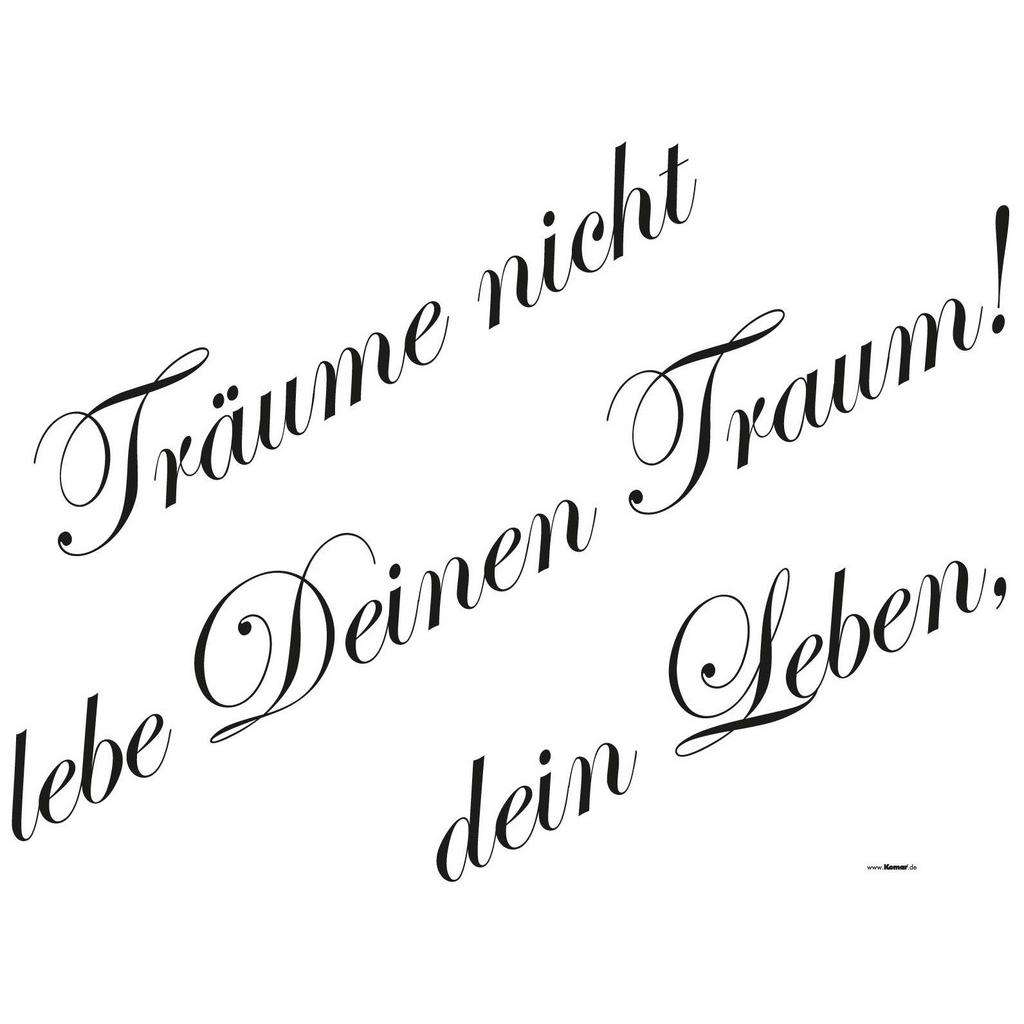 XXXL Textmotive DEKOSTICKER, Weiß