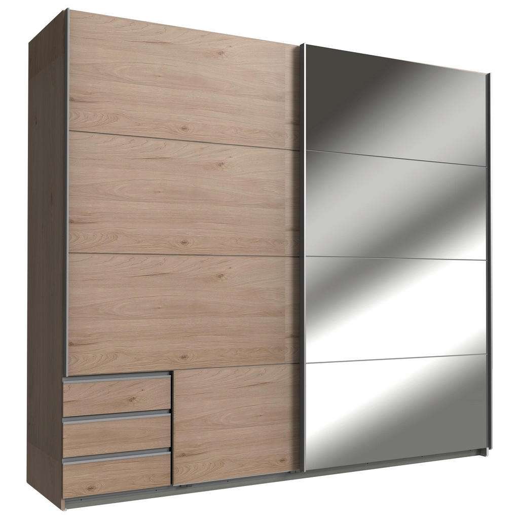 Carryhome SCHWEBETÜRENSCHRANK 2-türig Braun