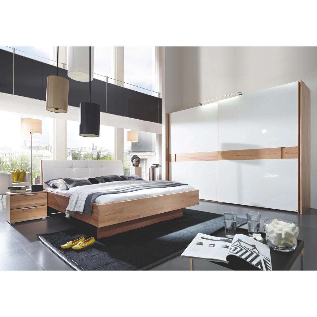 Novel SCHWEBETÜRENSCHRANK 2-türig Kernbuche massiv Braun