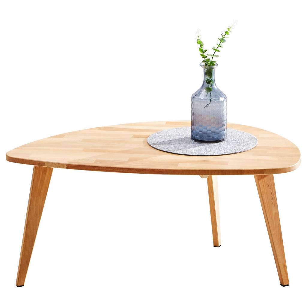 Ti`me BEISTELLTISCH Kernbuche massiv rund Braun