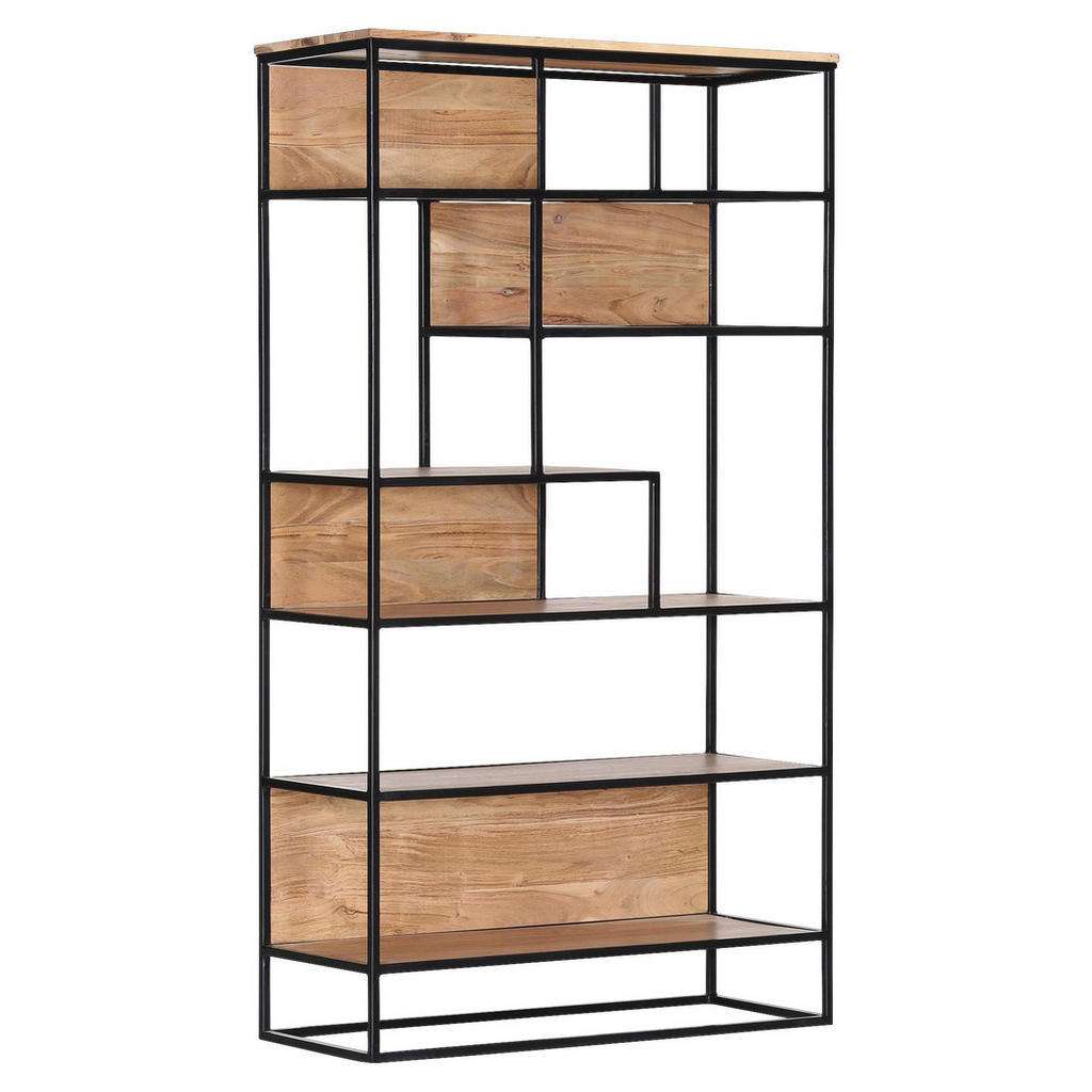 Carryhome REGAL Akazie massiv Mehrfarbig, Schwarz