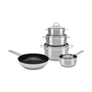 Homeware Profession. KOCHTOPFSET Edelstahl 5-teilig, Schwarz, Silber
