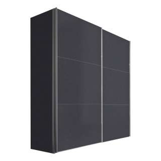 Hom`in SCHWEBETÜRENSCHRANK 2-türig Grau