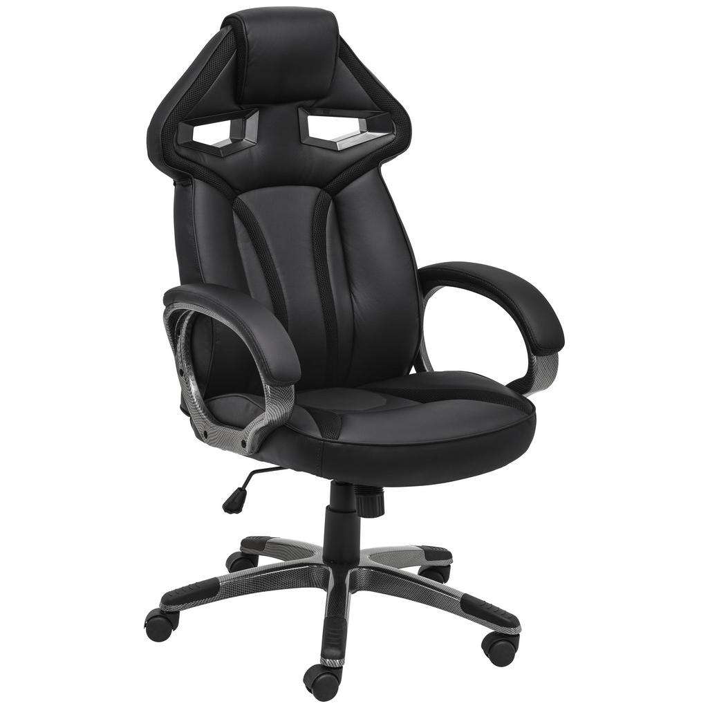 Xora CHEFSESSEL Lederlook, Netzbespannung Weiß