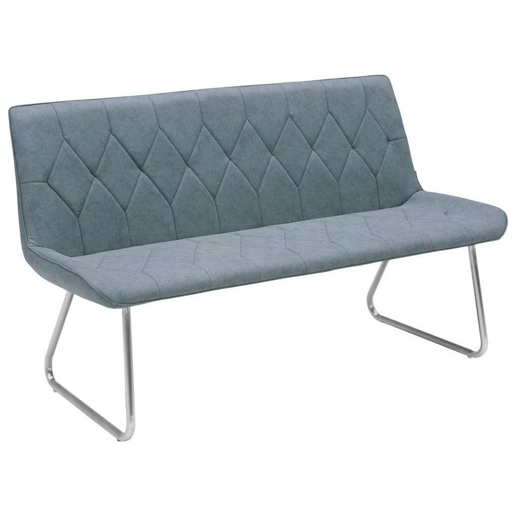 Novel SITZBANK Lederlook Grau, Silber