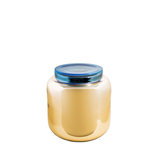 Pulpo - Container Beistelltisch - orange/ blau - indoor