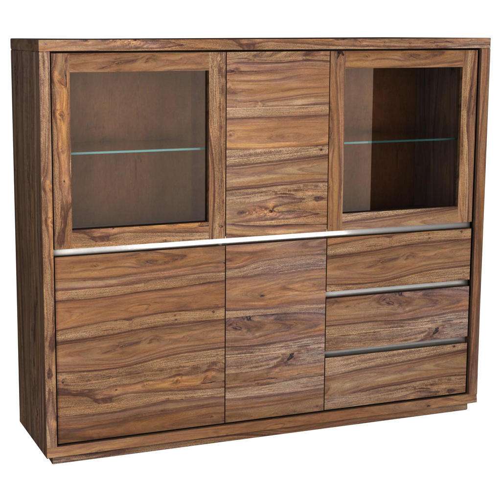 Landscape HIGHBOARD Sheesham massiv gebeizt Braun