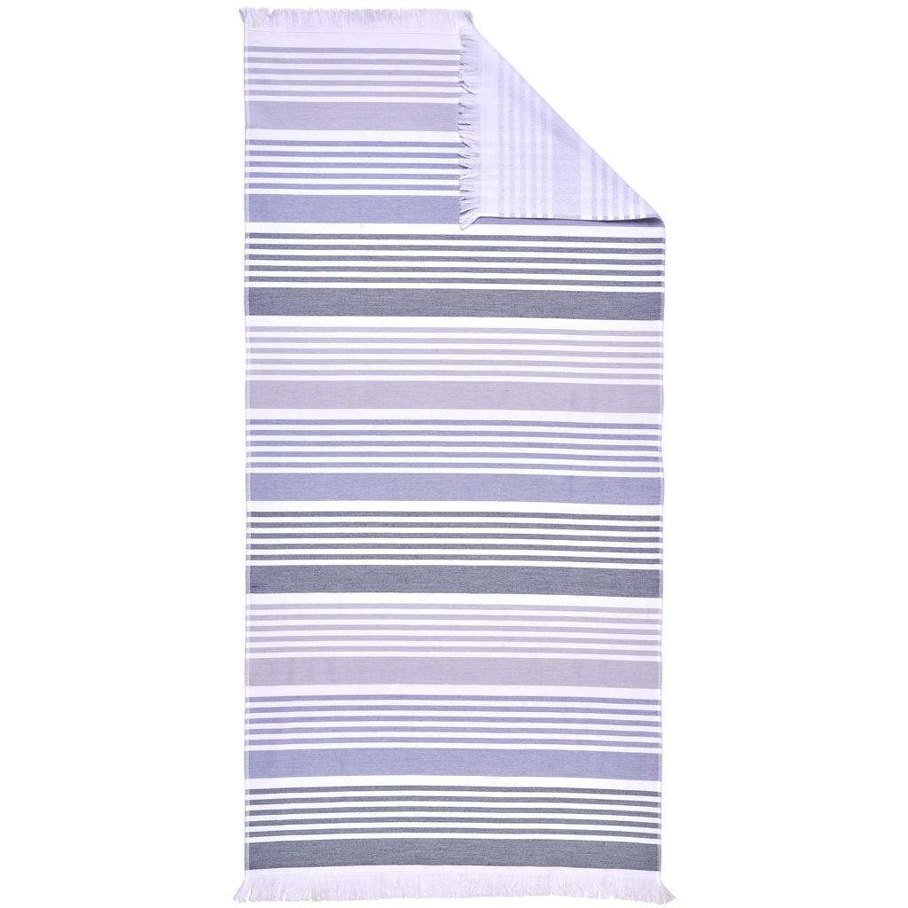 Esposa STRANDTUCH 80/160 cm, Weiß, Blau