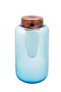 Pulpo - Container Vase hoch - blau - indoor