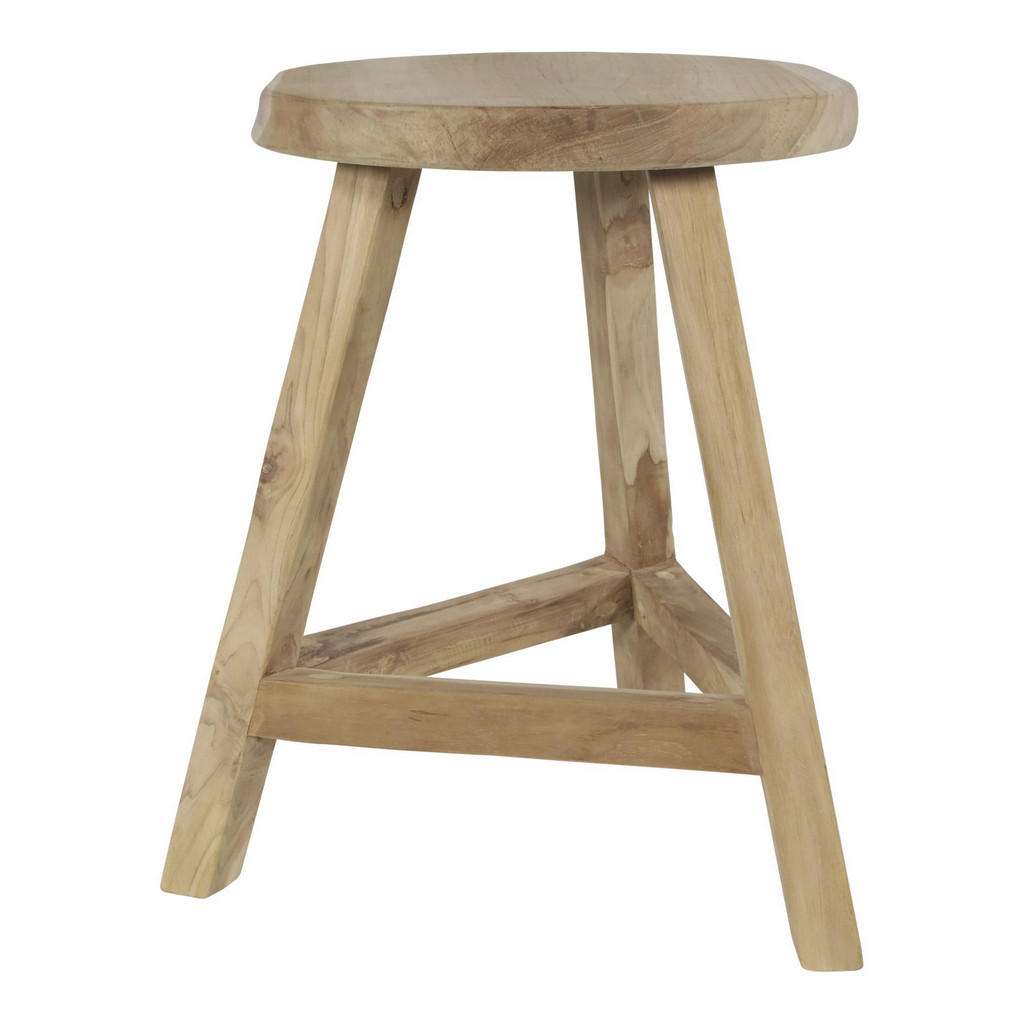 XXXL HOCKER Teakholz Mehrfarbig