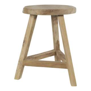 XXXL HOCKER Teakholz Mehrfarbig