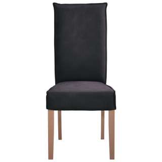 Carryhome STUHL Buche massiv Grau