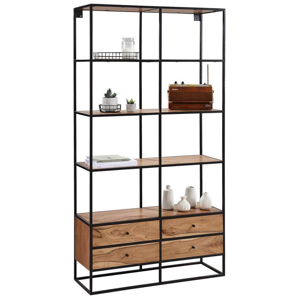 Landscape REGAL Akazie massiv Schwarz, Braun