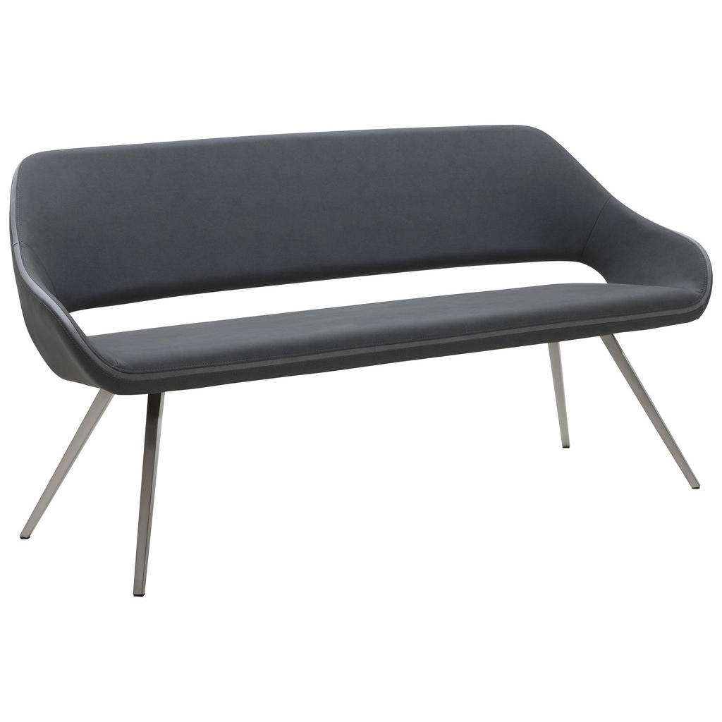 Voleo SITZBANK Lederlook Grau, Silber