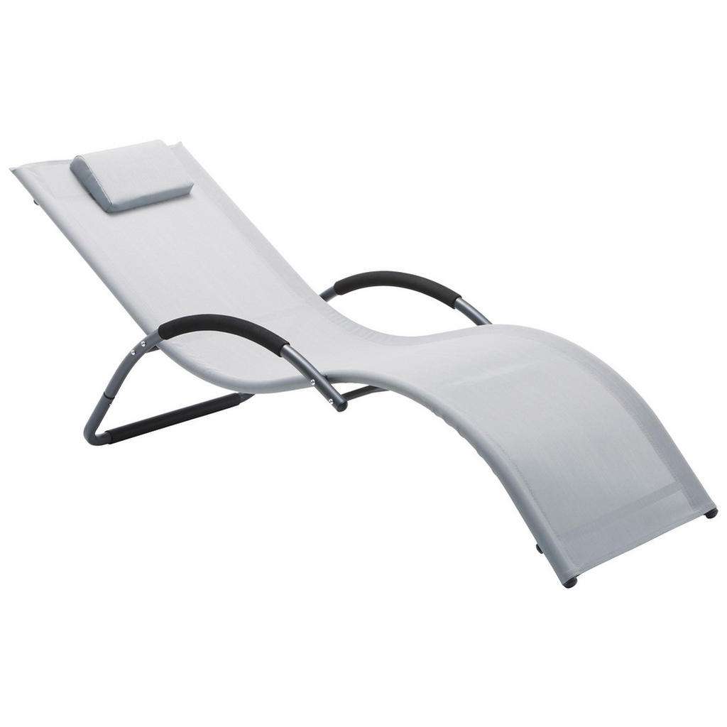 Xora GARTENLIEGE Aluminium pulverbeschichtet Weiß