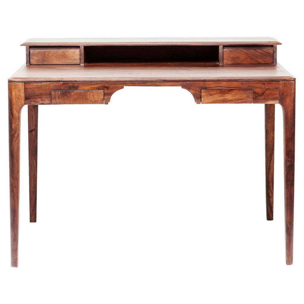 Kare-Design SCHREIBTISCH Sheesham massiv Braun