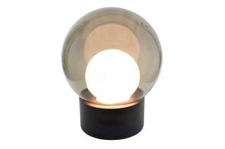 Pulpo - Boule Bodenleuchte Medium  - Smoky Grey Opal White Inside - indoor