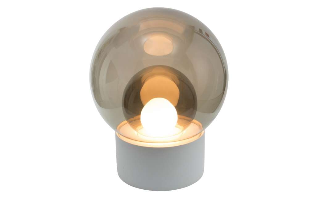 Pulpo - Boule Bodenleuchte Medium  - Smoky Grey Smoky Grey Inside - indoor