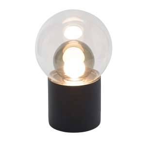 Pulpo - Boule Bodenleuchte High - Transparent Smoky Grey Inside - indoor