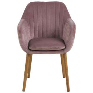 Ambia Home ARMLEHNSTUHL Samt Rosa