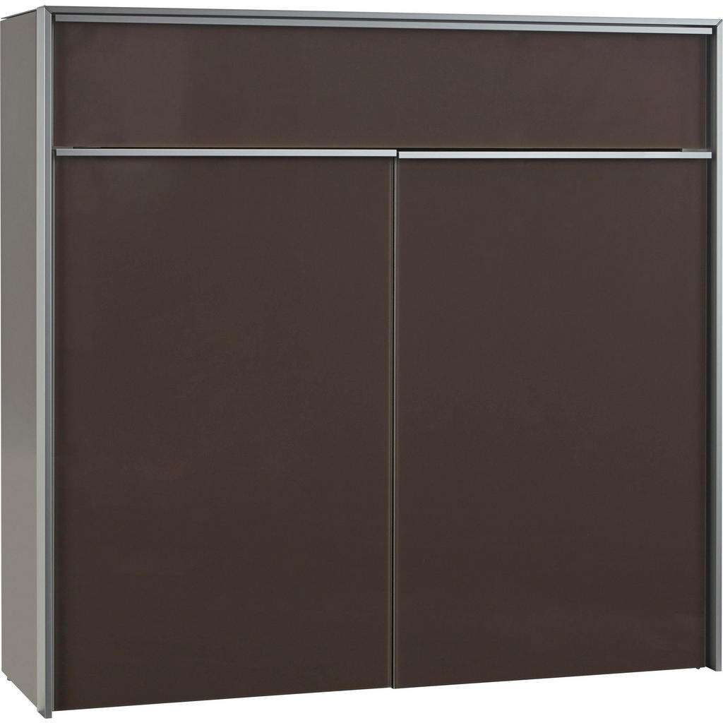 Dieter Knoll SCHUHSCHRANK Braun, Silber