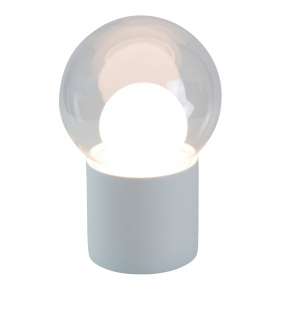 Pulpo - Boule Bodenleuchte High - Transparent Opal White Inside - indoor
