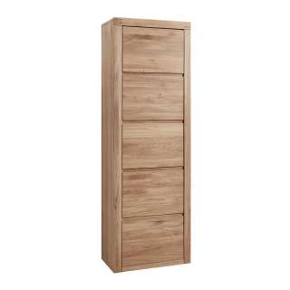 Linea Natura GARDEROBENSCHRANK Wildeiche furniert, massiv geölt, gewachst Braun