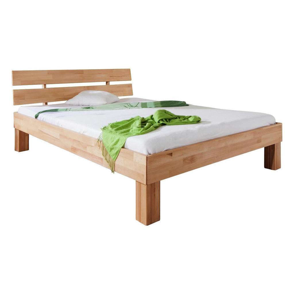 XXXL FUTONBETT Buche massiv 90/200 cm, Mehrfarbig