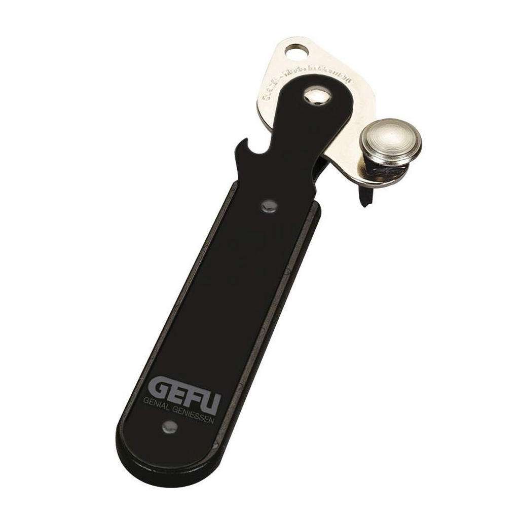 Gefu DOSENÖFFNER, Schwarz, Silber