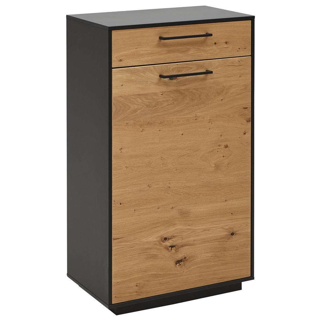 Dieter Knoll SCHUHSCHRANK Balkeneiche furniert lackiert Braun