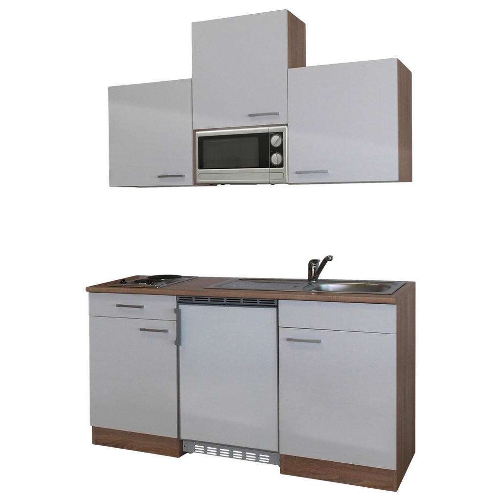 XXXL MINIKÜCHE E-Geräte, Spüle, Braun