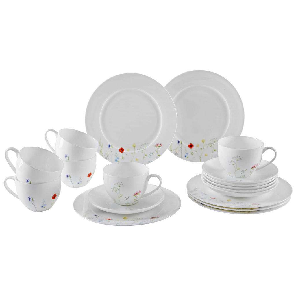 Novel Bone China KAFFEESERVICE 18-teilig, Mehrfarbig