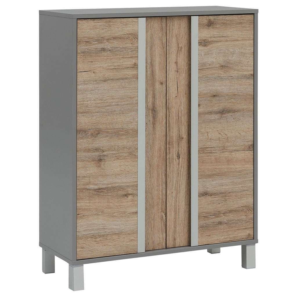 Stylife MIDISCHRANK Grau, Braun