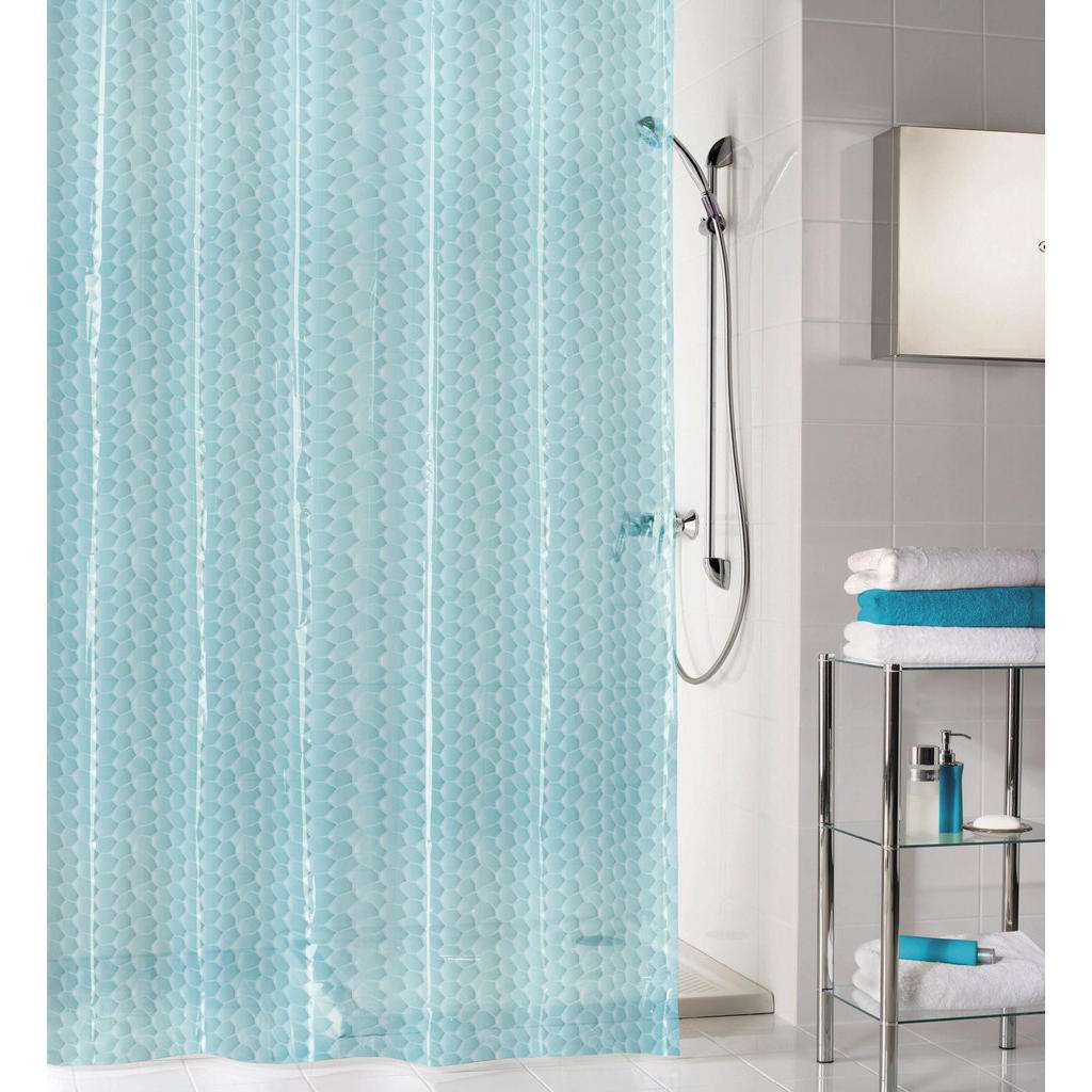 Kleine Wolke DUSCHVORHANG Blau