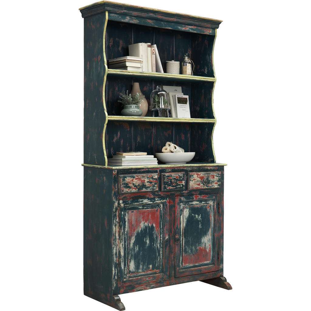 Ambia Home BUFFET Mangoholz massiv antik, Mehrfarbig
